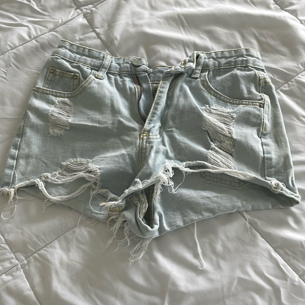 Light jean short XS